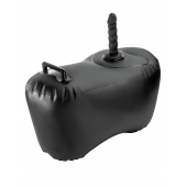 Черное надувное кресло с платформой для фиксации дилдо Body Dock Inflatable Love Seat - Pipedream - купить с доставкой в Ростове-на-Дону