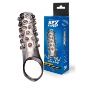 Дымчатая насадка на пенис с выпуклостями - 11 см. - Sex Expert - в Ростове-на-Дону купить с доставкой