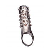 Дымчатая насадка на пенис с выпуклостями - 11 см. - Sex Expert - в Ростове-на-Дону купить с доставкой