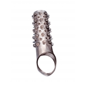 Дымчатая насадка на пенис с шипами и выпуклостями - 12 см. - Sex Expert - в Ростове-на-Дону купить с доставкой