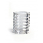 Прозрачная сквозная насадка на пенис с ребрышками - Sex Expert - в Ростове-на-Дону купить с доставкой