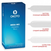 Презервативы OKOTO Mega Mix - 18 шт. - Sitabella - купить с доставкой в Ростове-на-Дону