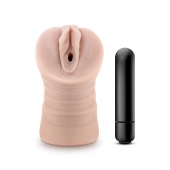 Телесный мастурбатор-вагина Ayumi с вибрацией - Blush Novelties - в Ростове-на-Дону купить с доставкой