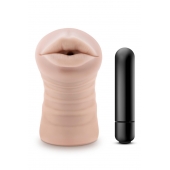 Телесный мастурбатор-ротик Nicole Vibrating Masturbator - Blush Novelties - в Ростове-на-Дону купить с доставкой
