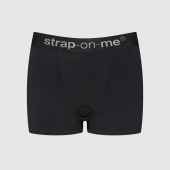 Черные трусики-боксеры для фиксации насадок Strap-on-me Harness Lingerie Allure - size M - Strap-on-me - купить с доставкой в Ростове-на-Дону
