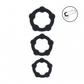Набор из 3 эрекционных колец Beaded Silicone Cockring Set - Shots Media BV - в Ростове-на-Дону купить с доставкой