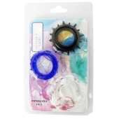 Набор из 3 эрекционных колец разного цвета и рельефа - Boys of Toys - в Ростове-на-Дону купить с доставкой