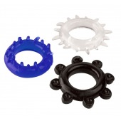 Набор из 3 эрекционных колец разного цвета и рельефа - Boys of Toys - в Ростове-на-Дону купить с доставкой