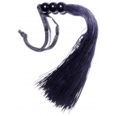 Черная силиконовая плетка - 25,4 см. - Boys of Toys - купить с доставкой в Ростове-на-Дону