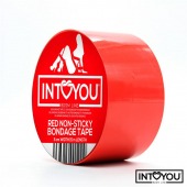 Красный скотч для фиксации Non-Sticky Bondage Tape - 15 м. - Intoyou - купить с доставкой в Ростове-на-Дону