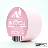 Розовый скотч для фиксации Non-Sticky Bondage Tape - 15 м. - Intoyou - купить с доставкой в Ростове-на-Дону