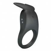 Черное перезаряжаемое виброкольцо Carlton - Baile - в Ростове-на-Дону купить с доставкой