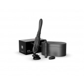 Черная секс-машина с функцией нагрева, насадками и присоской Sesh - Zalo - купить с доставкой в Ростове-на-Дону