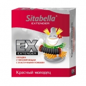 Стимулирующая насадка Sitabella Extender  Красный молодец - Sitabella - купить с доставкой в Ростове-на-Дону