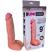 Фаллическая насадка Харнесс UNICOCK 9  - 24 см. - LOVETOY (А-Полимер) - купить с доставкой в Ростове-на-Дону