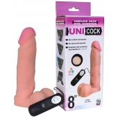 Фаллическая насадка Харнесс UNICOCK 8  с вибрацией - 20 см. - LOVETOY (А-Полимер) - купить с доставкой в Ростове-на-Дону