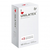 Ультратонкие презервативы Unilatex Ultra Thin - 12 шт. + 3 шт. в подарок - Unilatex - купить с доставкой в Ростове-на-Дону