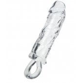 Прозрачная насадка с петлёй для фиксации - 14 см. - ToyFa - в Ростове-на-Дону купить с доставкой