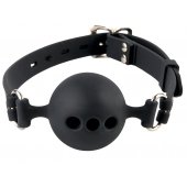 Силиконовый кляп-шар с отверстиями для дыхания Silicone Breathable Ball Gag Small - Pipedream - купить с доставкой в Ростове-на-Дону