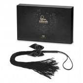 Чёрная плётка Lilly Whip Bijoux - Bijoux Indiscrets - купить с доставкой в Ростове-на-Дону