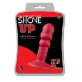 Красная анальная пробка SHOVE UP 5INCH SILICONE BUTT PLUG RED - 12,7 см. - NMC