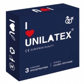 Ультрапрочные презервативы Unilatex Extra Strong - 3 шт. - Unilatex - купить с доставкой в Ростове-на-Дону