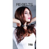 Чёрный кожаный чокер-кляп Tyra Black - Rebelts - купить с доставкой в Ростове-на-Дону
