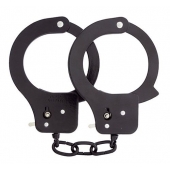 Чёрные наручники из листового металла BONDX METAL CUFFS BLACK - Dream Toys - купить с доставкой в Ростове-на-Дону