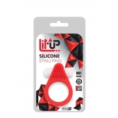 Красное эрекционное кольцо LIT-UP SILICONE STIMU RING 1 RED - Dream Toys - в Ростове-на-Дону купить с доставкой