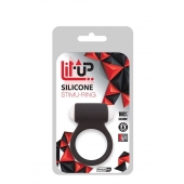 Чёрное эрекционное виброкольцо LIT-UP SILICONE STIMU RING 3 BLACK - Dream Toys - в Ростове-на-Дону купить с доставкой