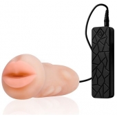 Мастурбатор-ротик с вибрацией REALSTUFF VIBRATING MASTURBATOR MOUTH - Dream Toys - в Ростове-на-Дону купить с доставкой