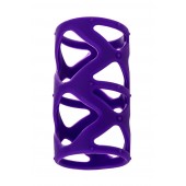 Фиолетовая насадка-сетка на пенис - 7,5 см. - A-toys - в Ростове-на-Дону купить с доставкой