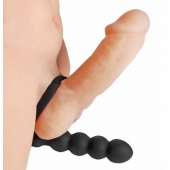 Насадка для двойного проникновения Double Fun Cock Ring with Double Penetration Vibe - XR Brands - в Ростове-на-Дону купить с доставкой