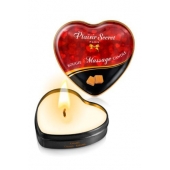 Массажная свеча с ароматом карамели Bougie Massage Candle - 35 мл. - Plaisir Secret - купить с доставкой в Ростове-на-Дону