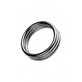 Металлическое эрекционное кольцо с рёбрышками размера L - ToyFa - в Ростове-на-Дону купить с доставкой