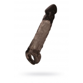 Чёрная насадка на пенис Tс подхватом - 19,5 см. - ToyFa - в Ростове-на-Дону купить с доставкой