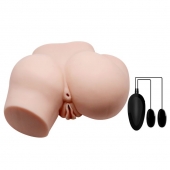 Телесный полуторс с двумя любовными тоннелями и вибрацией - Baile - в Ростове-на-Дону купить с доставкой