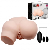 Телесный полуторс с двумя любовными тоннелями и вибрацией - Baile - в Ростове-на-Дону купить с доставкой