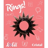 Чёрное эрекционное кольцо Rings Cristal - Lola Games - в Ростове-на-Дону купить с доставкой