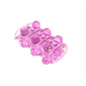 Розовая насадка на пенис Rings Armour - Lola Games - в Ростове-на-Дону купить с доставкой