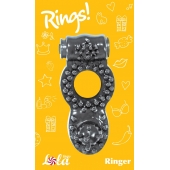 Чёрное эрекционное кольцо Rings Ringer - Lola Games - в Ростове-на-Дону купить с доставкой