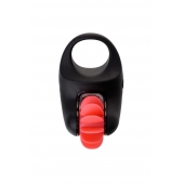 Чёрно-красное эрекционное виброкольцо Erotist - Erotist Adult Toys - в Ростове-на-Дону купить с доставкой