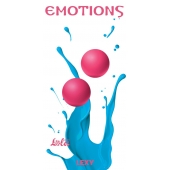 Ярко-розовые вагинальные шарики без сцепки Emotions Lexy Medium - Lola Games