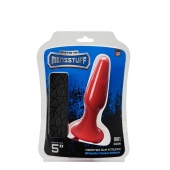 Красная анальная вибропробка с пультом управления MENZSTUFF 5INCH SLIM INTRUDER BUTT PLUG - 13 см. - Dream Toys