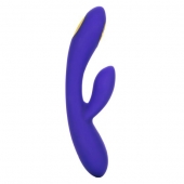 Фиолетовый вибратор с функцией электростимуляции Intimate E-Stimulator Dual Wand - 21,5 см. - California Exotic Novelties - купить с доставкой в Ростове-на-Дону