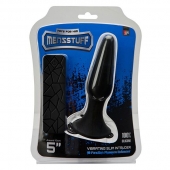 Чёрная вибропробка MENZSTUFF 5INCH SLIM INTRUDER BUTT PLUG - 13 см. - Dream Toys