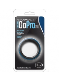 Черно-синее эрекционное кольцо Silicone Go Pro Cock Ring - Blush Novelties - в Ростове-на-Дону купить с доставкой