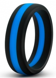 Черно-синее эрекционное кольцо Silicone Go Pro Cock Ring - Blush Novelties - в Ростове-на-Дону купить с доставкой