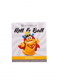 Стимулирующий презерватив-насадка Roll   Ball Banana - Sitabella - купить с доставкой в Ростове-на-Дону