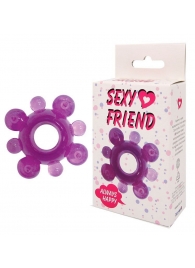 Фиолетовое эрекционное кольцо Sexy Friend - Bior toys - в Ростове-на-Дону купить с доставкой